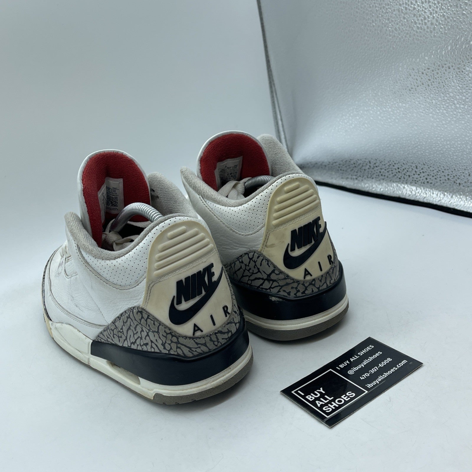 Size 9 - Jordan 3 Retro Mid White Cement Reimagined Leather Suede (DN3707-100)