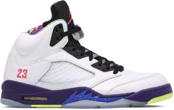 Size 6 - Jordan 5 Retro Alternate Bel-Air Court Purple Ghost Green (DB3024-100)