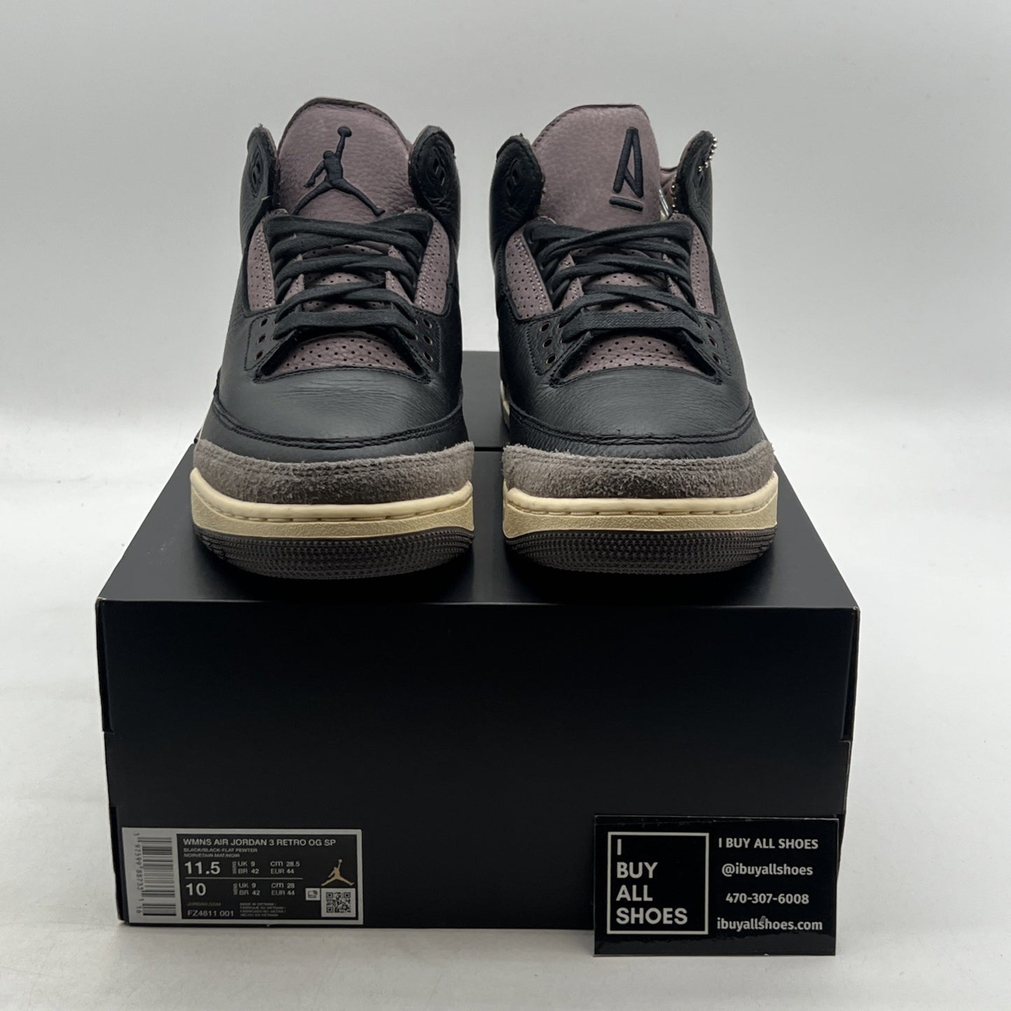 Size 11.5 - A Ma Maniére x Air Jordan 3 Retro While You Were Sleeping W