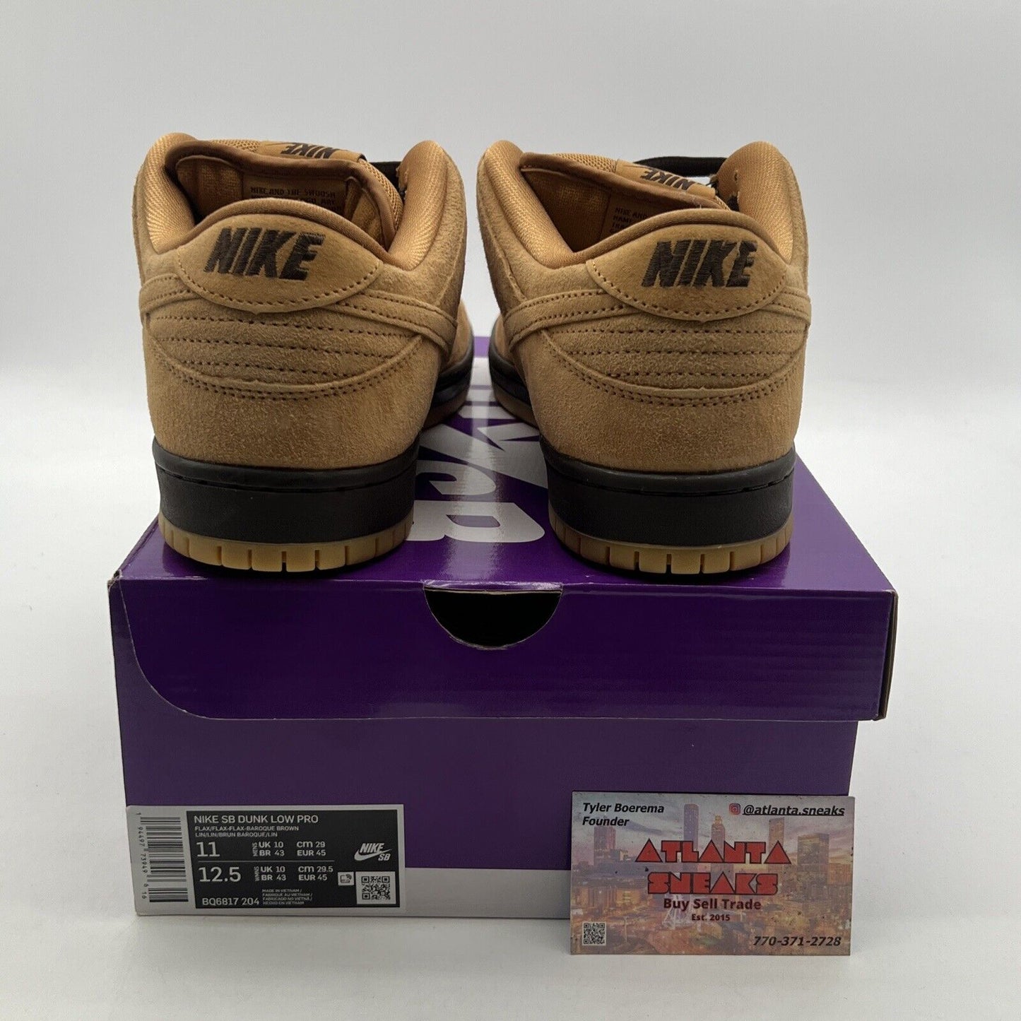 Size 11 - Nike Dunk Pro SB Low Wheat Mocha (BQ6817-204)