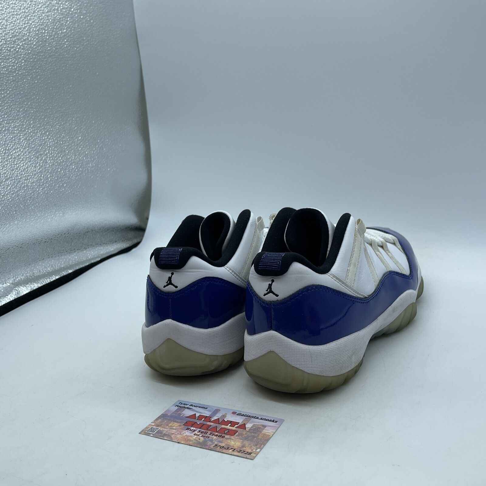 Size 11W - Air Jordan 11 Retro Low Concord Sketch Blue White Leather (AH7860-100