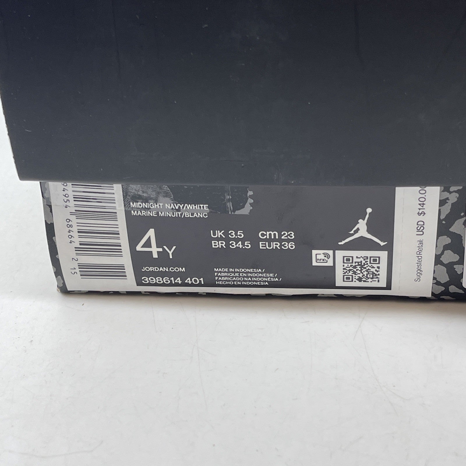 Size 4Y (GS) - Jordan 3 Retro Mid Georgetown Blue Grey Leather (398614-401)