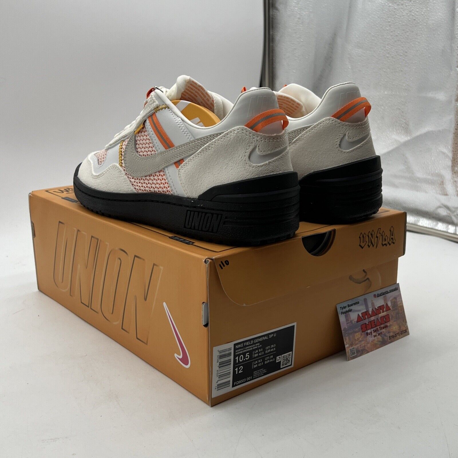 Size 10.5 - Nike Union LA x Field General Ivory (FQ9003-001)