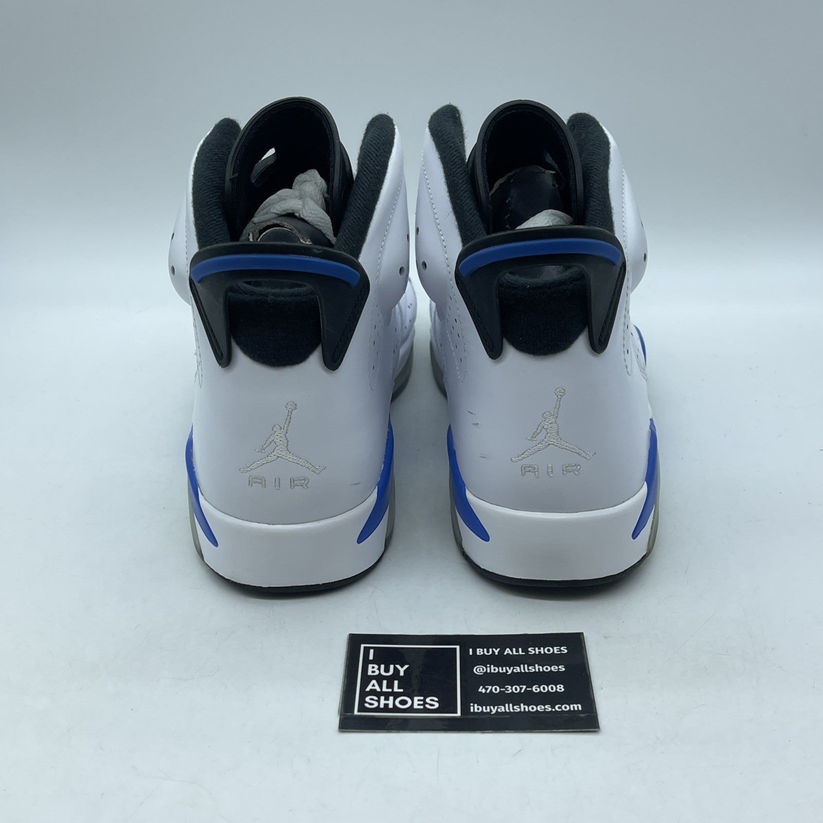 Size 10.5 - Air Jordan 6 Retro 2014 Sport Blue White Leather (384664-107)