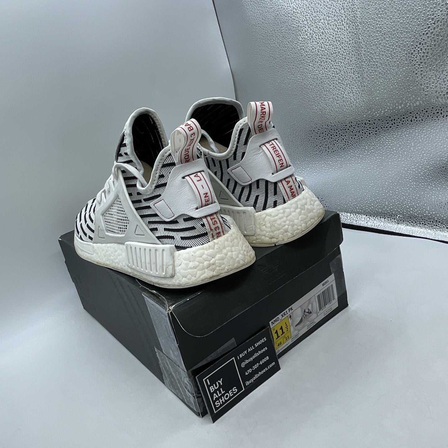 Size 11.5 - Adidas NMD_XR1 PK Zebra (BB2911)