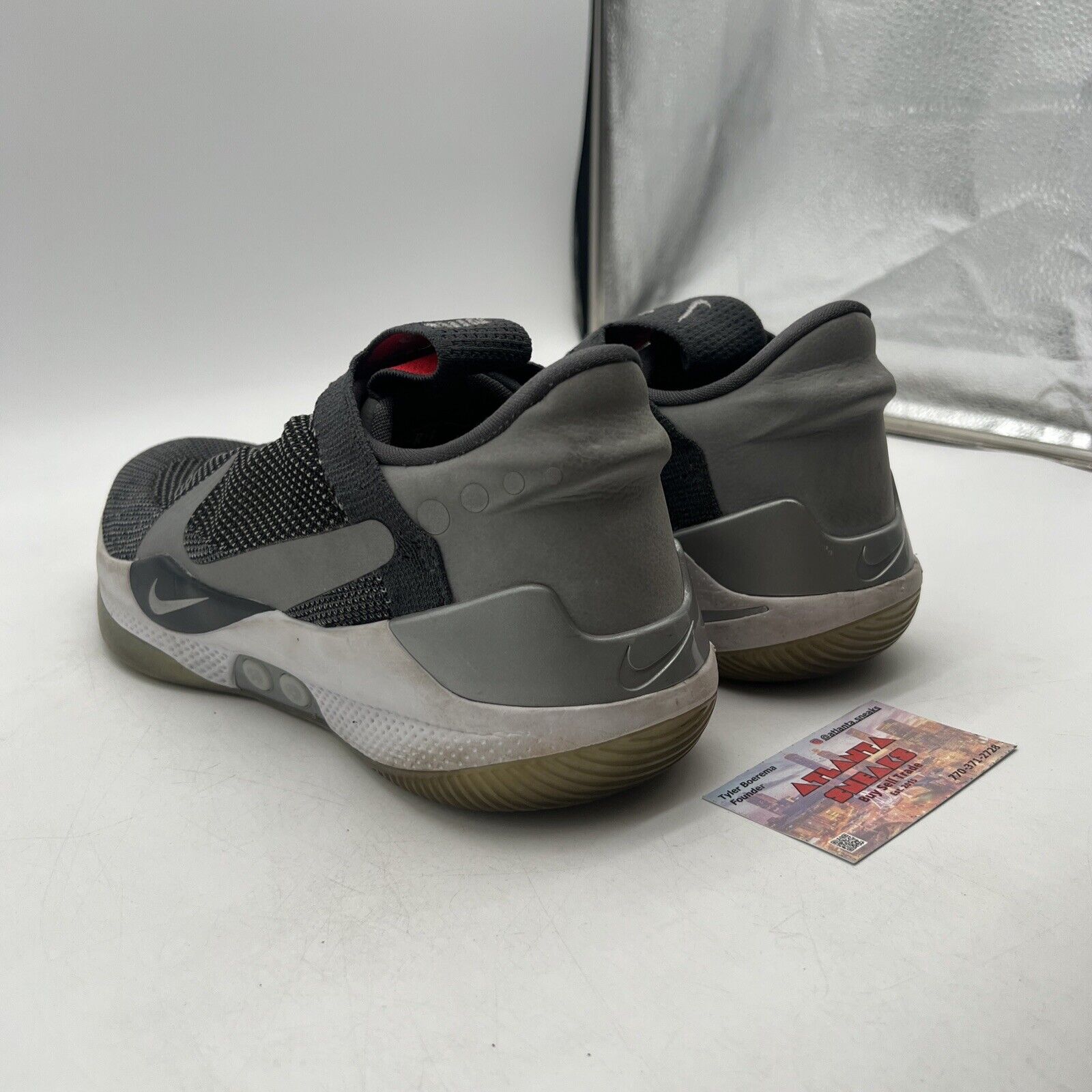 Size 12 - Nike Adapt BB Dark Grey White Grey (AO2582-004)