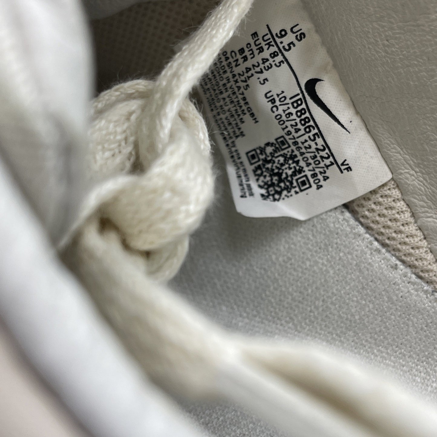 Size 9.5 - Nike Air Force 1 '07 Low Pearl White British Tan (IB8865-221)