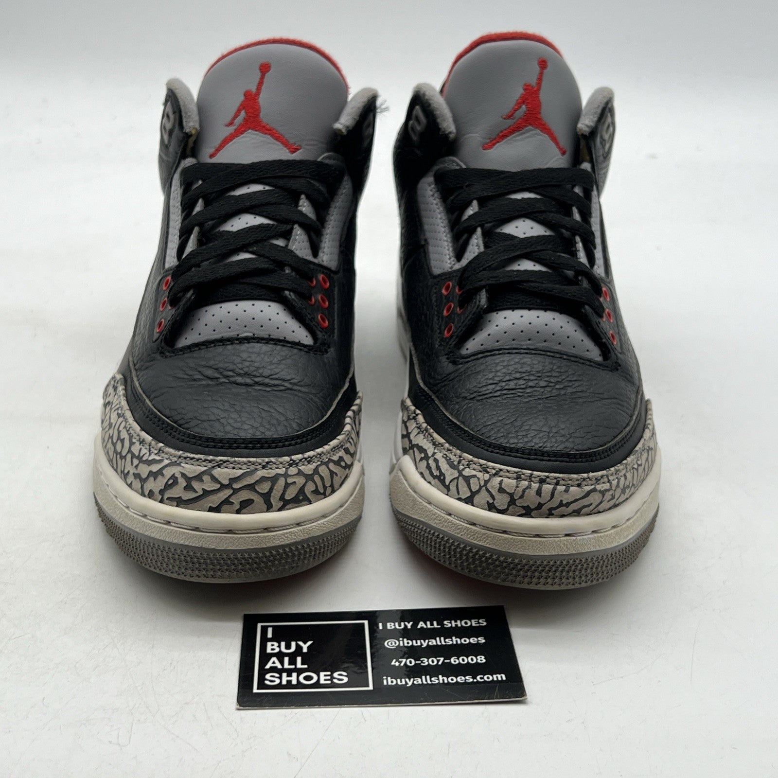 Size 9.5 - Air Jordan 3 Retro OG Mid Black Cement (854262-001)