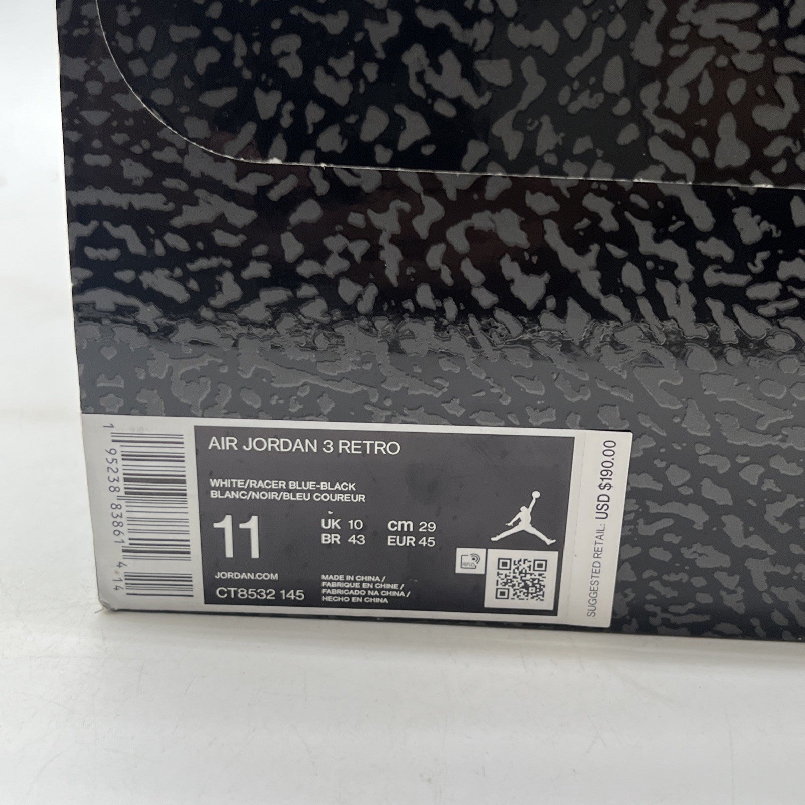 Size 11 - Air Jordan 3 Retro Mid Racer Blue (CT8532-145)