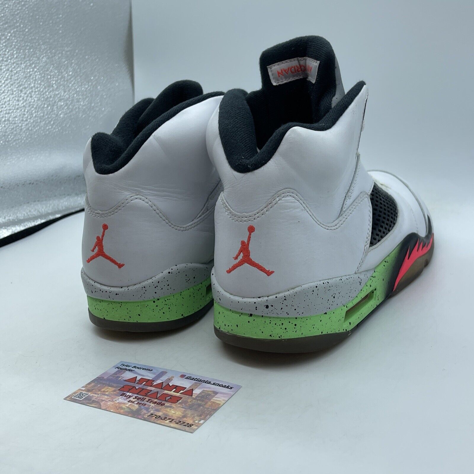 Size 10 - Air Jordan 5 Retro Pro Stars White Black Red Leather (136027-115)