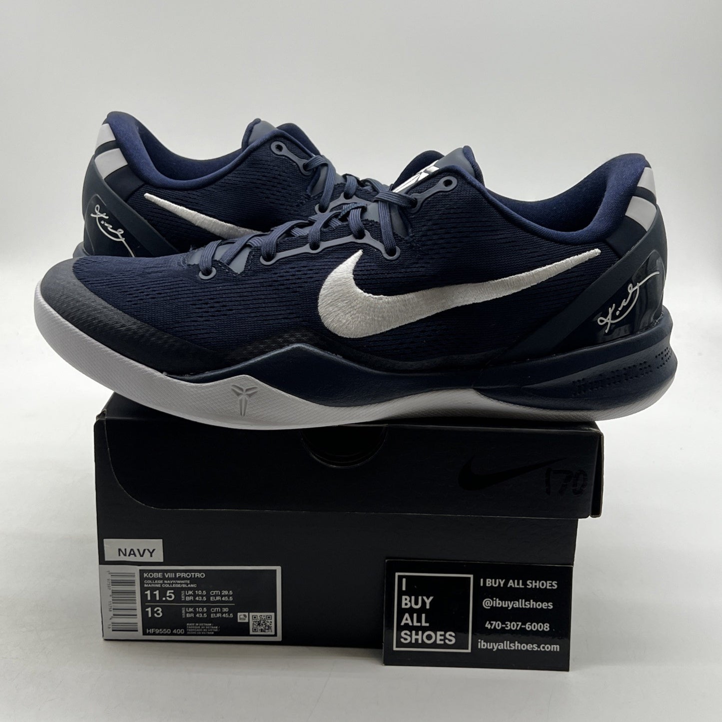 Size 11.5 - Nike Kobe 8 Protro College Navy (HF9550-400)