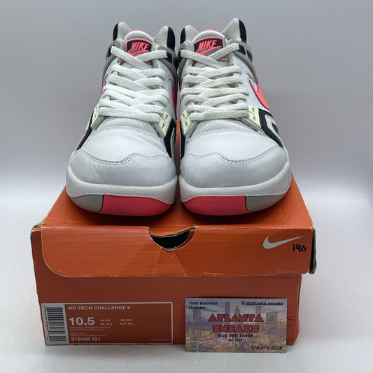 Size 10.5 - Nike Air Tech Challenge 2 2008 White Hot Lava White (318408-181)