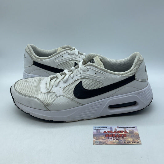 Size 12 - Nike Air Max SC White Black Suede Leather (CW4555-102)