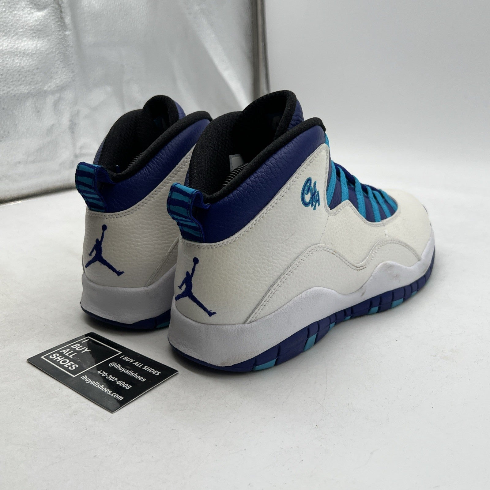 Size 9.5 - Air Jordan 10 Retro Charlotte Hornets (310805-107)