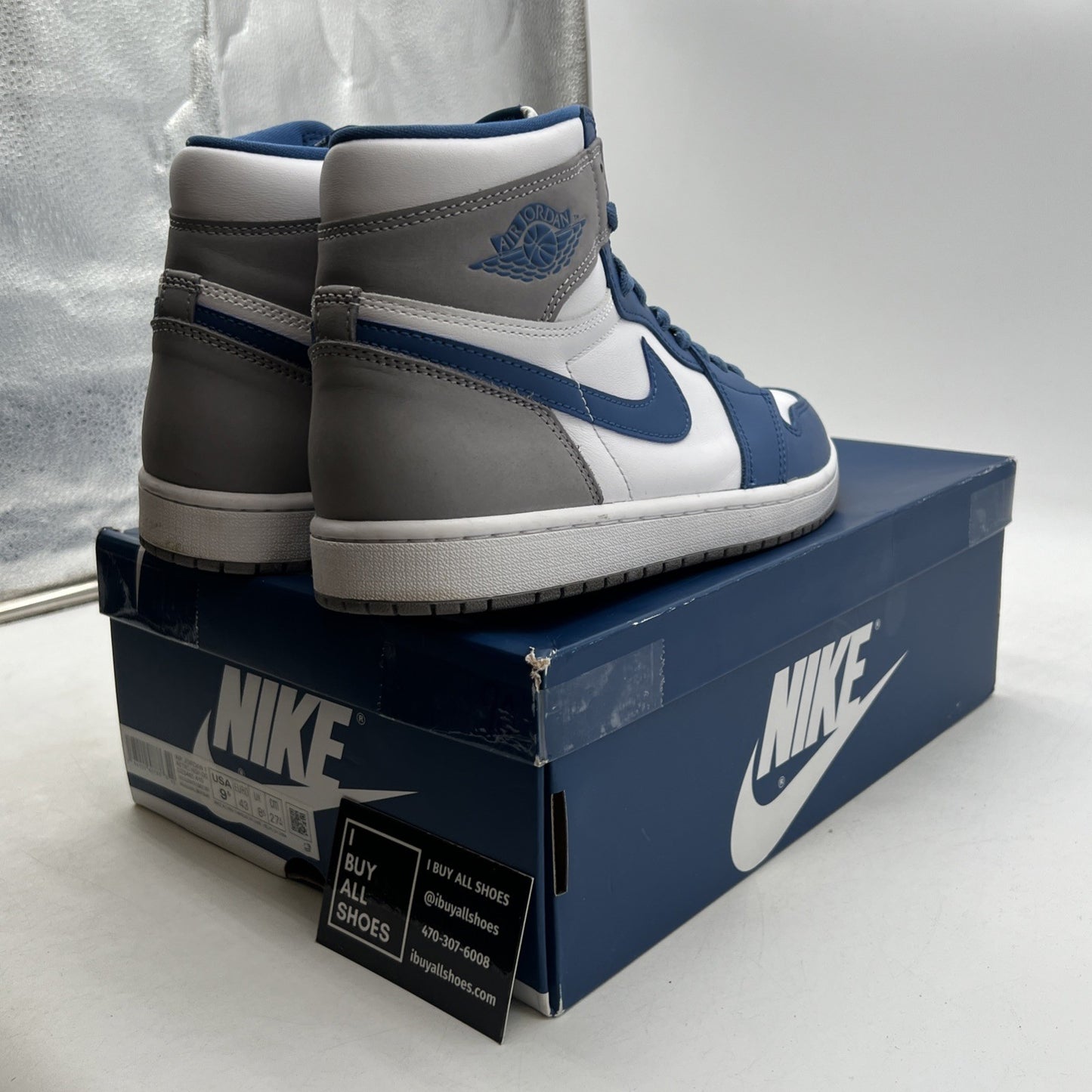 Size 9.5 - Air Jordan 1 Retro OG High True Blue (DZ5485-410)