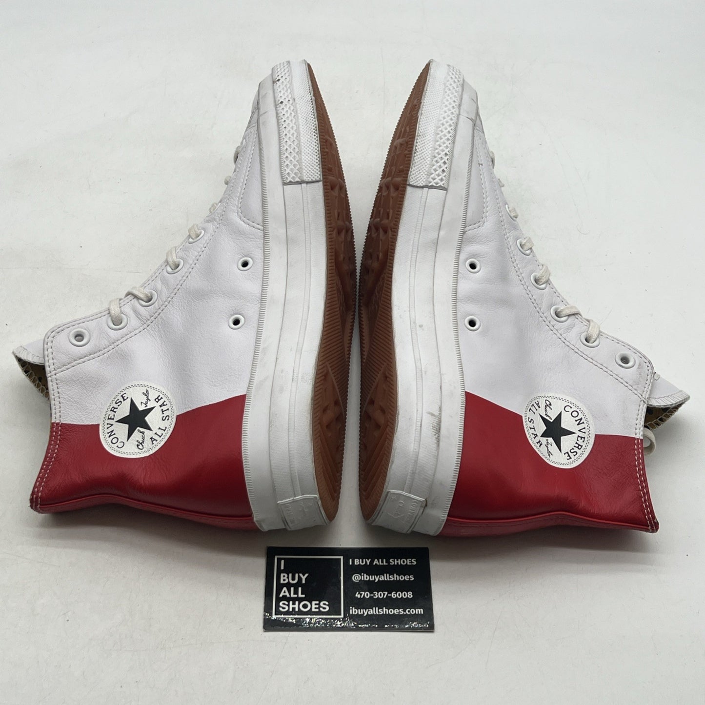Size 12 - Converse Undefeated x Chuck 70 High White Red (148632C)