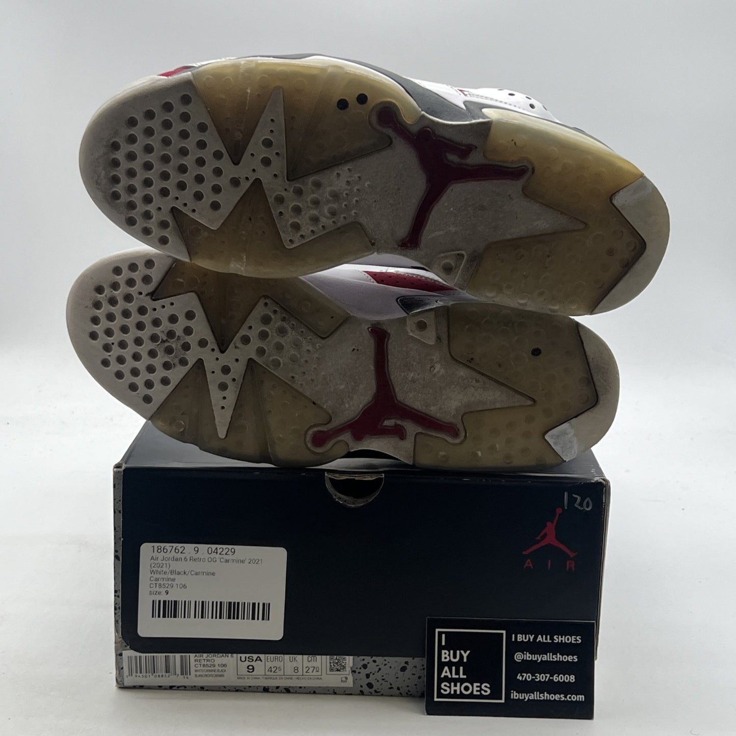 Size 9 - Air Jordan 6 Retro OG Mid Carmine (CT8529-106)