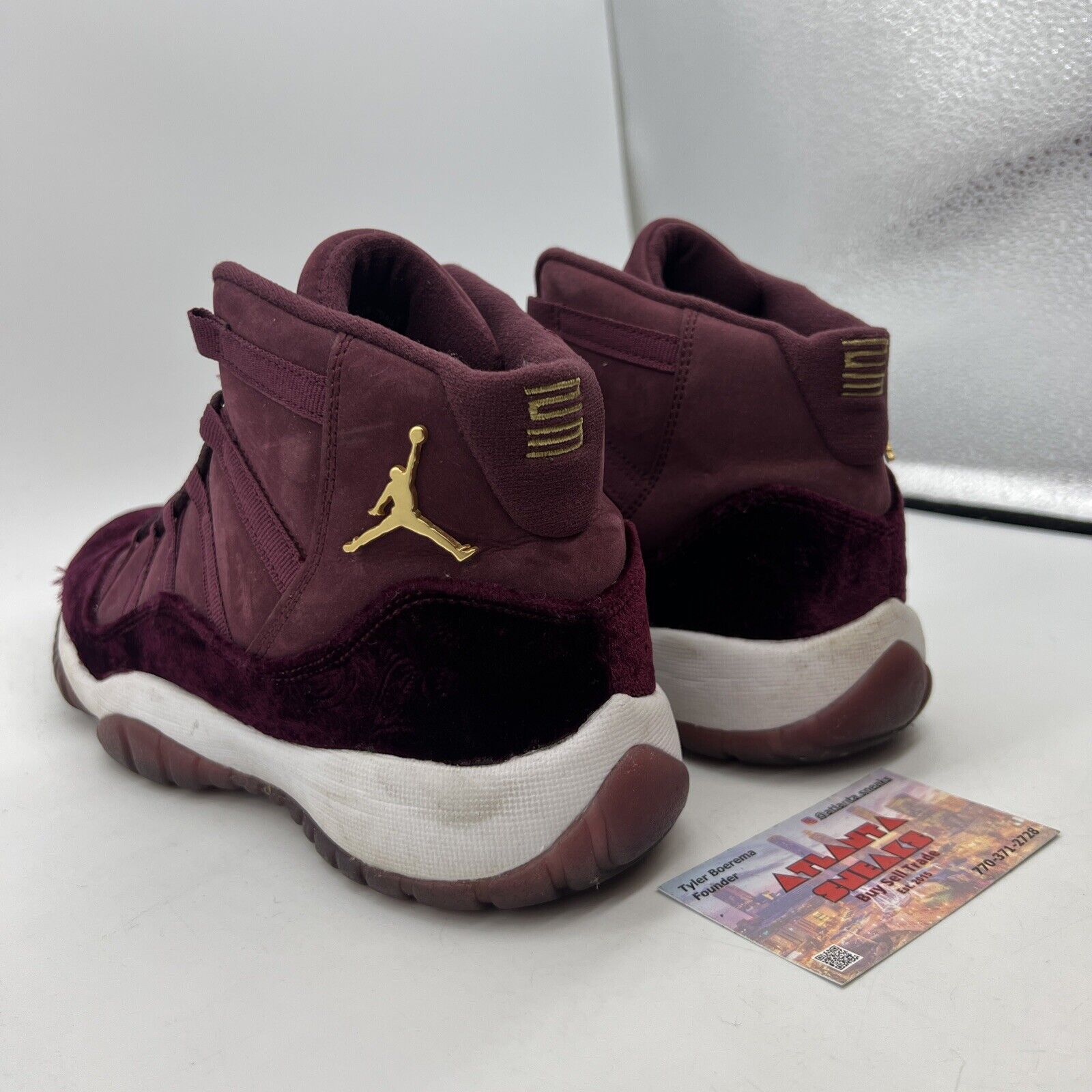 Nike Air Jordan 11 Retro GG Heiress Night Maroon (852625-650) Size 7Y