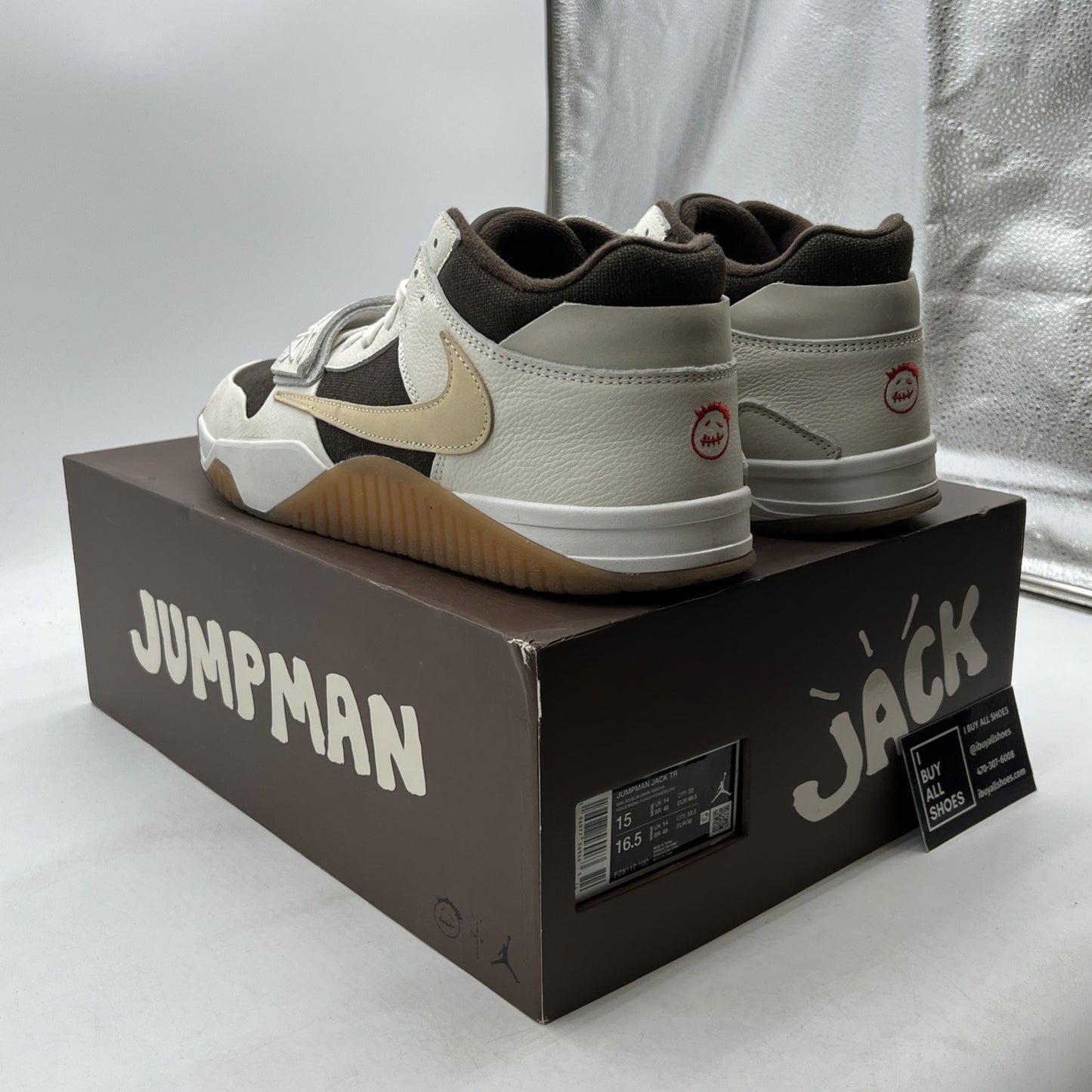 Size 15 - Travis Scott x Jordan Jumpman Jack TR Sail (FZ8117-100)