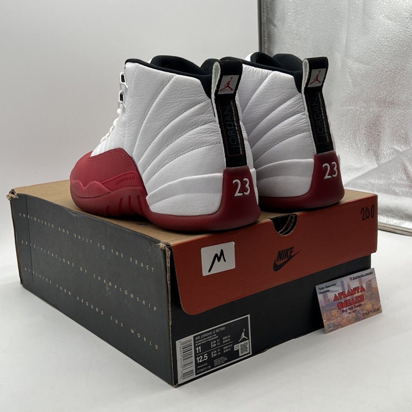 Size 11 - Jordan 12 Retro 2023 Mid Cherry Leather Black (CT8013-116)