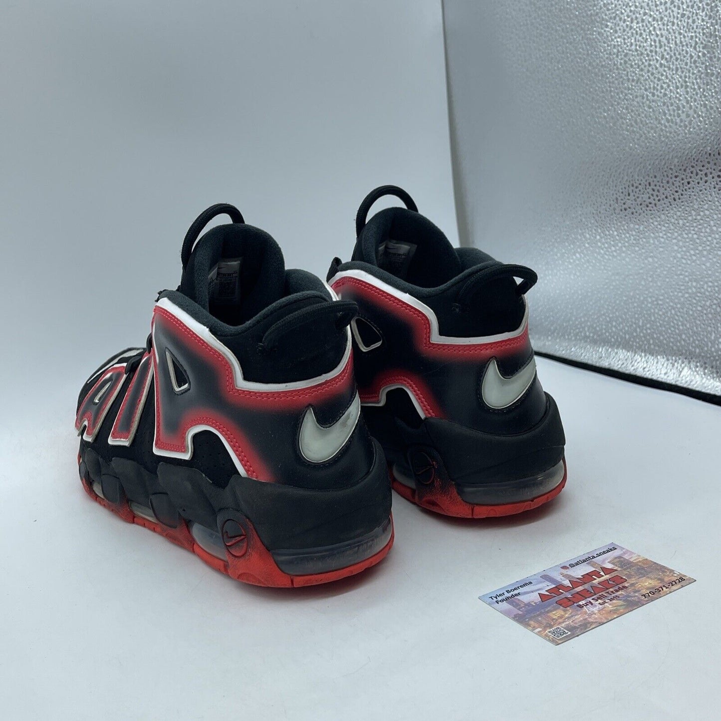 Size 10.5 - Nike Air More Uptempo 96 Laser Crimson Black Red Suede (CJ6129-001)