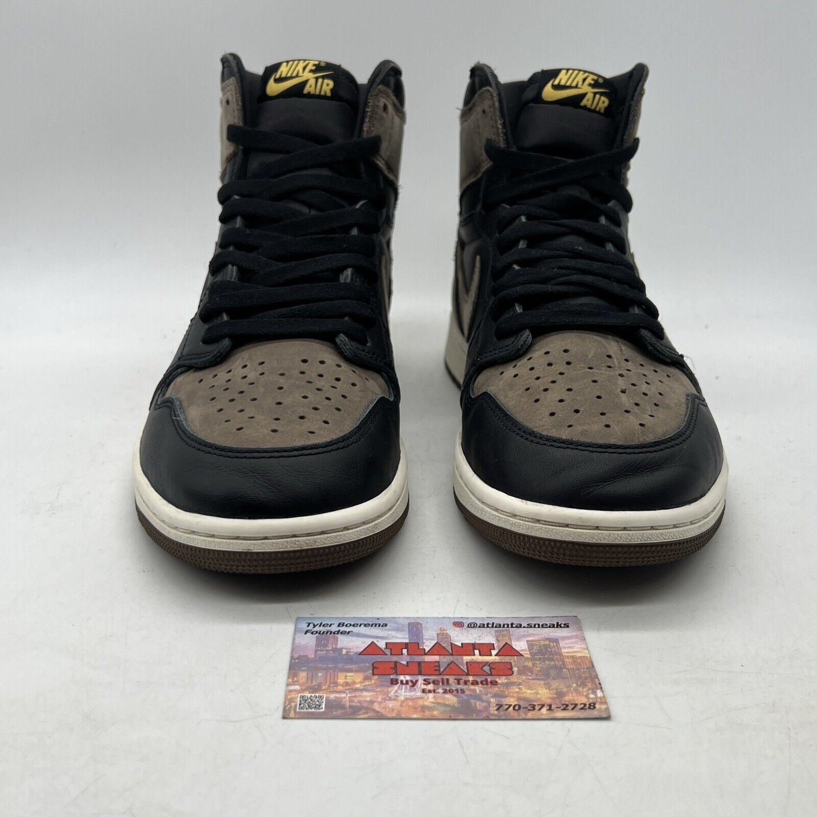 Size 10 - Jordan 1 Retro OG High Palomino Black White Brown Leather (DZ5485-020)