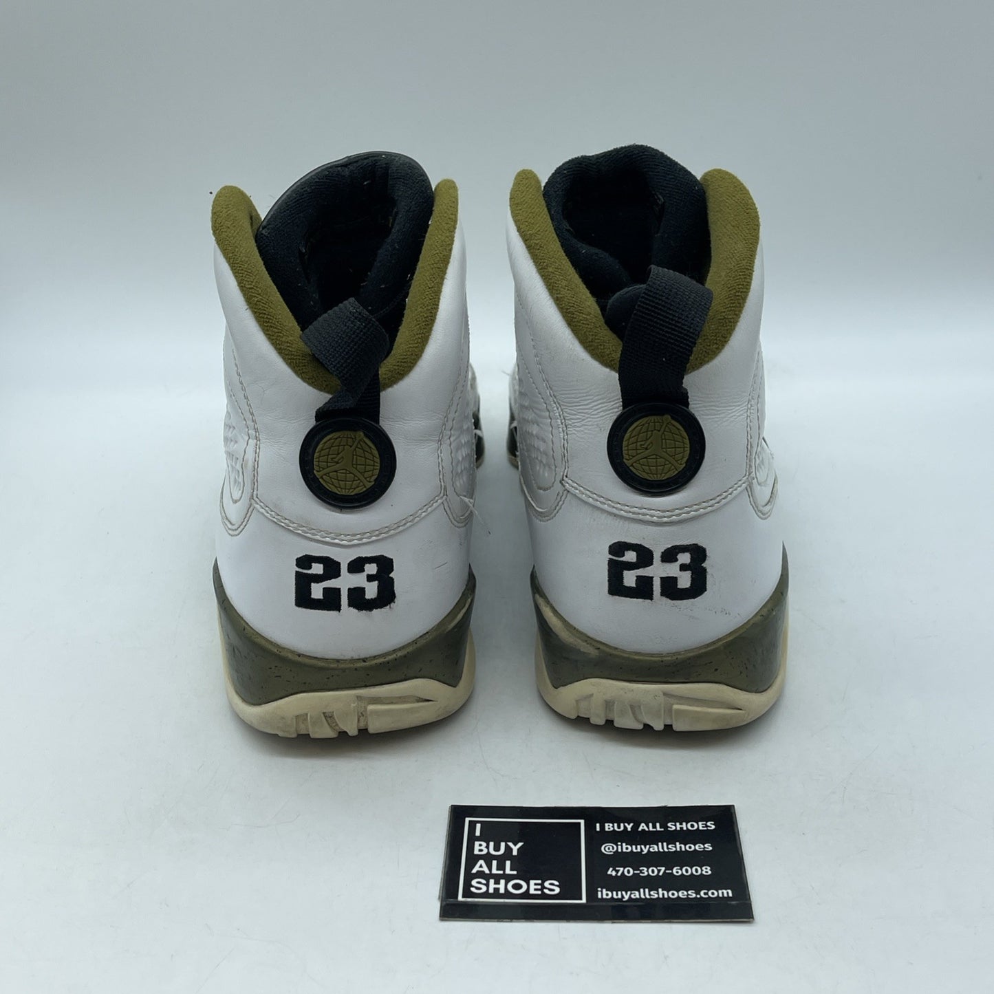 Size 11.5 - Air Jordan 9 Retro Statue White Green Leather (302370-109)