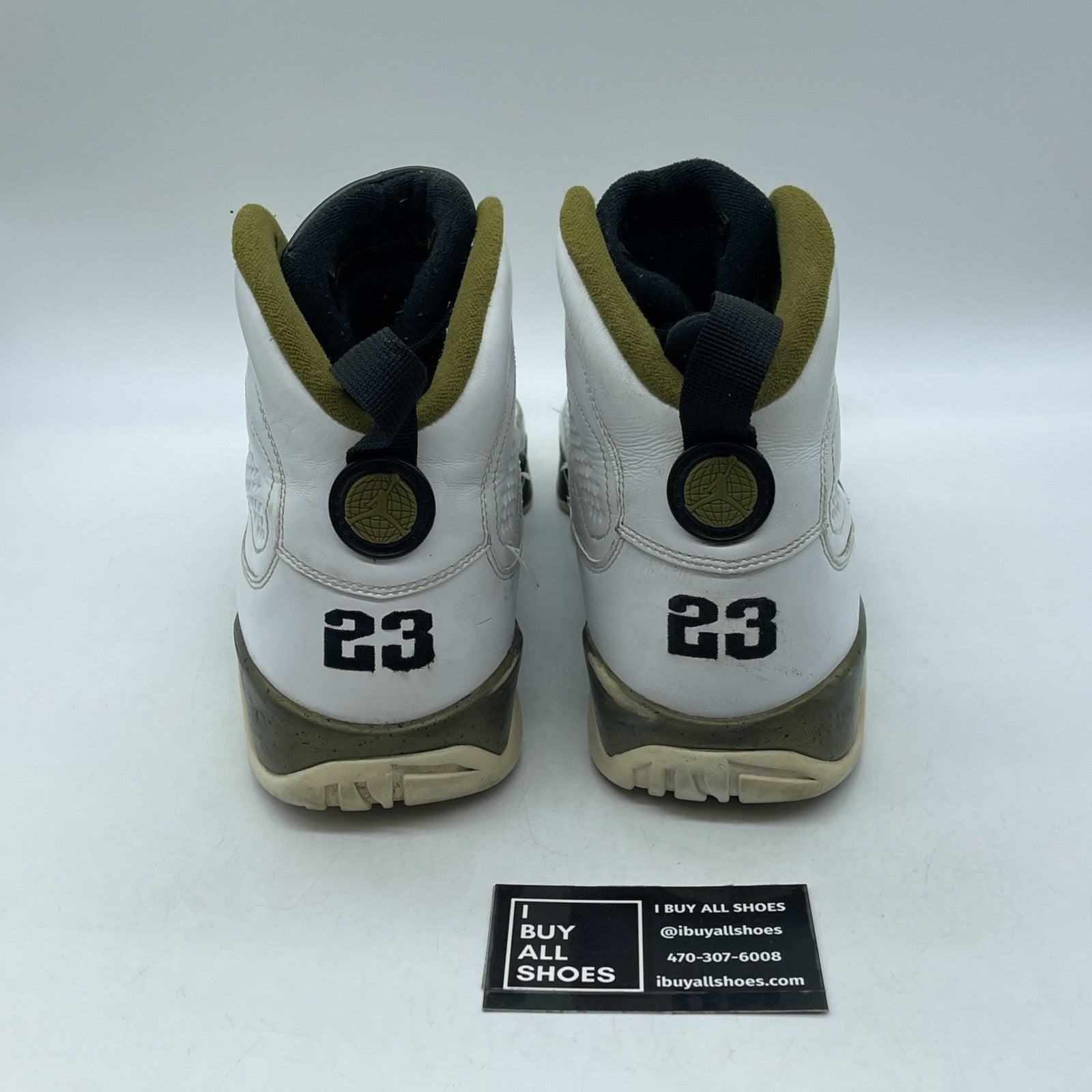 Size 11.5 - Air Jordan 9 Retro Statue White Green Leather (302370-109)