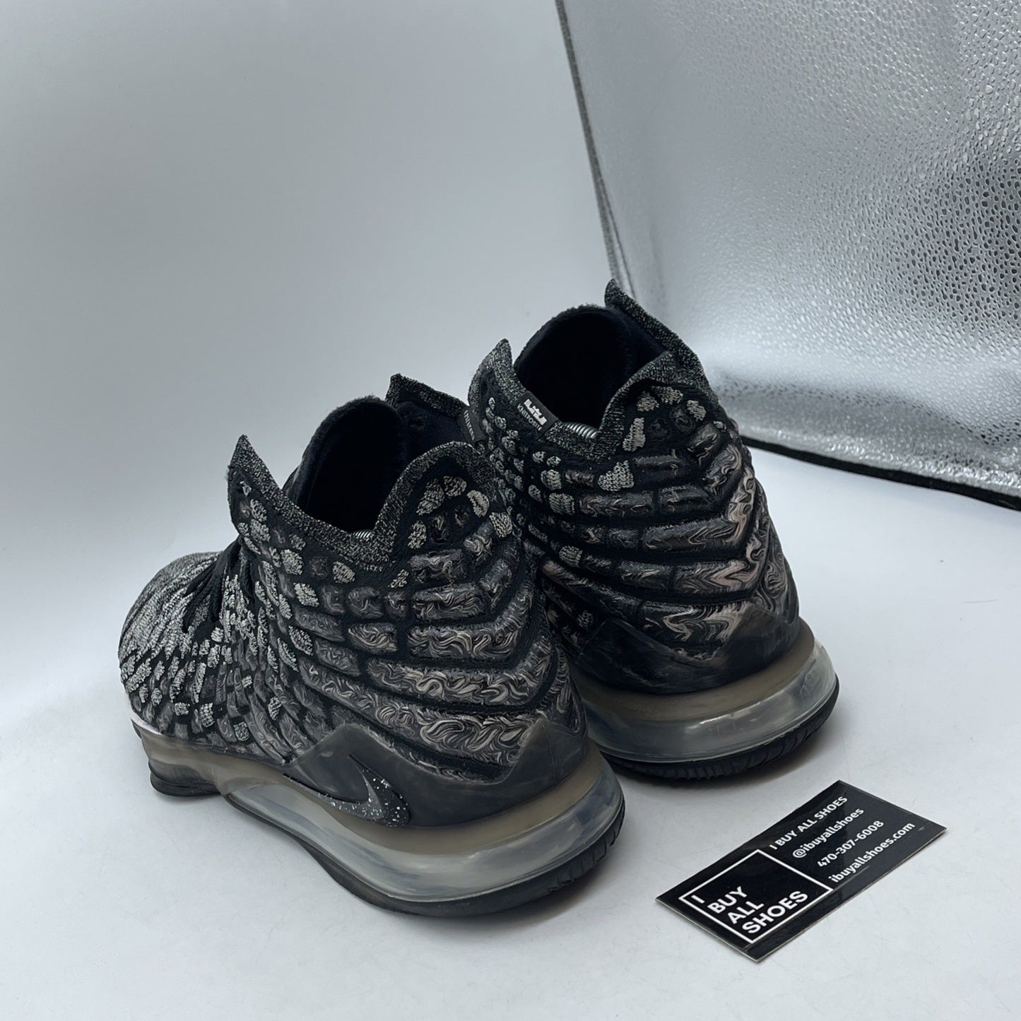 Size 12 - Nike LeBron 17 In The Arena Black White Suede (BQ3177-002)