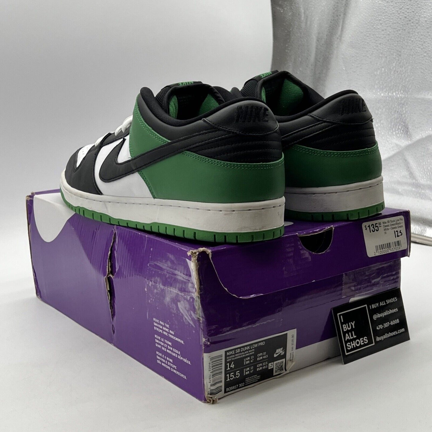 Size 14 - Nike Dunk Pro SB Low Classic Green (BQ6817-302)