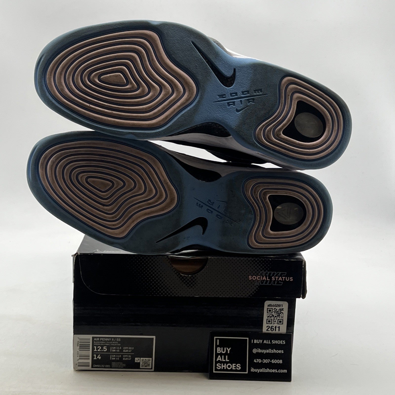 Size 12.5 - Nike Social Status x Air Penny 2 Playground - Black (DM9132-001)