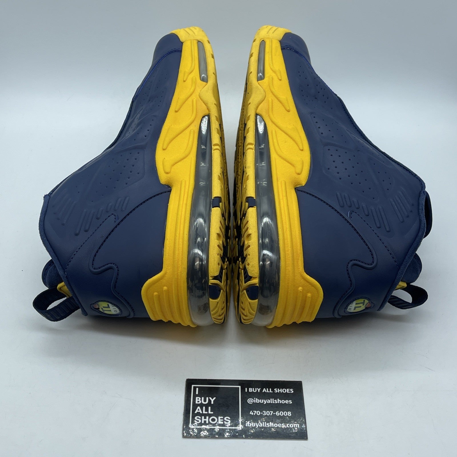 Size 13 - Nike Air Max Pillar Blue Yellow Suede Leather (525226-400)
