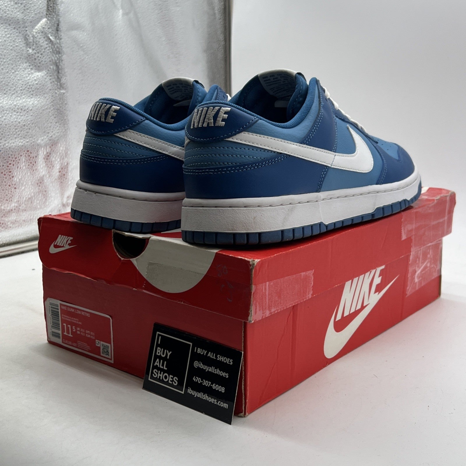 Size 11.5 - Nike Dunk Low Dark Marina Blue (DJ6188-400)