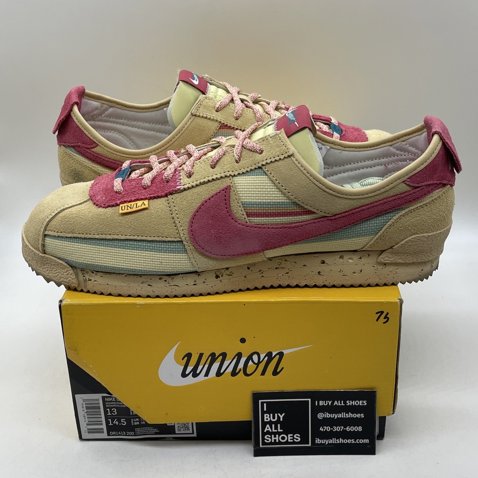 Size 13 - Nike Union LA x Cortez SP Sesame (DR1413-200)