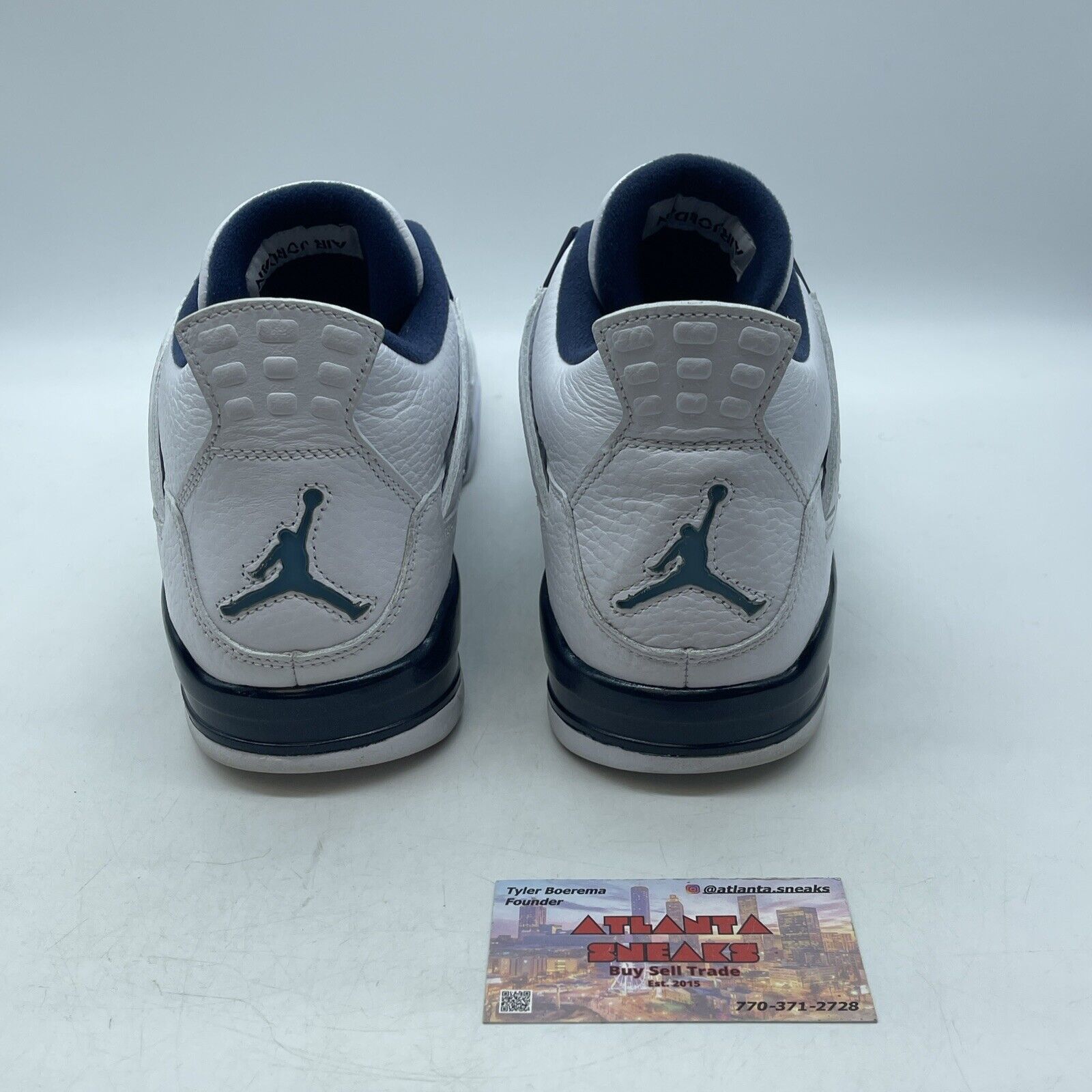 Size 11 - Air Jordan 4 Retro LS Columbia Blue White Leather (314254-107)