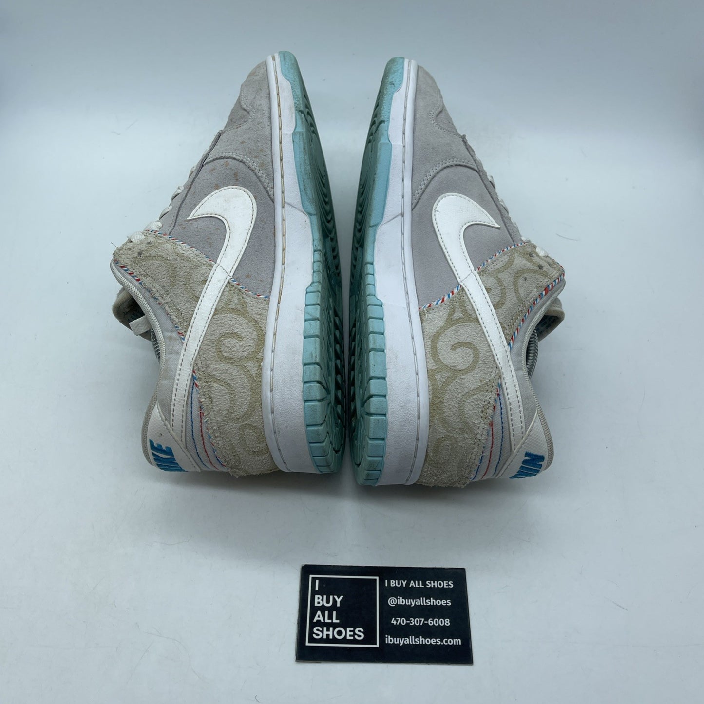 Size 11.5 - Nike Dunk SE Low Barber Shop - Grey Suede Leather (DH7614-500)