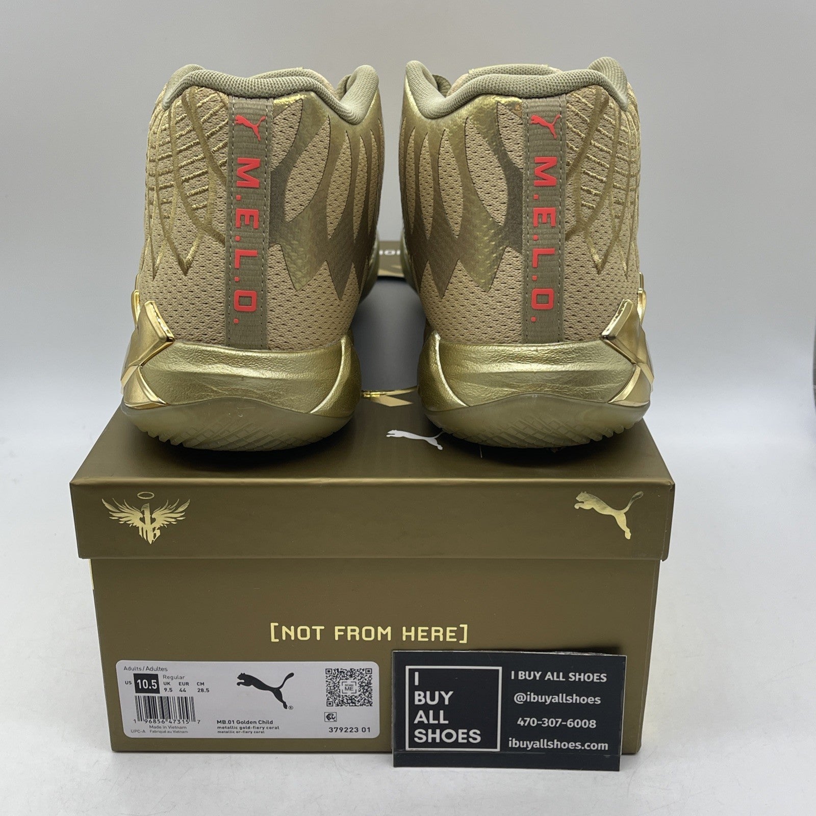 Size 10.5 - Puma MB.01 Golden Child (397223-01)