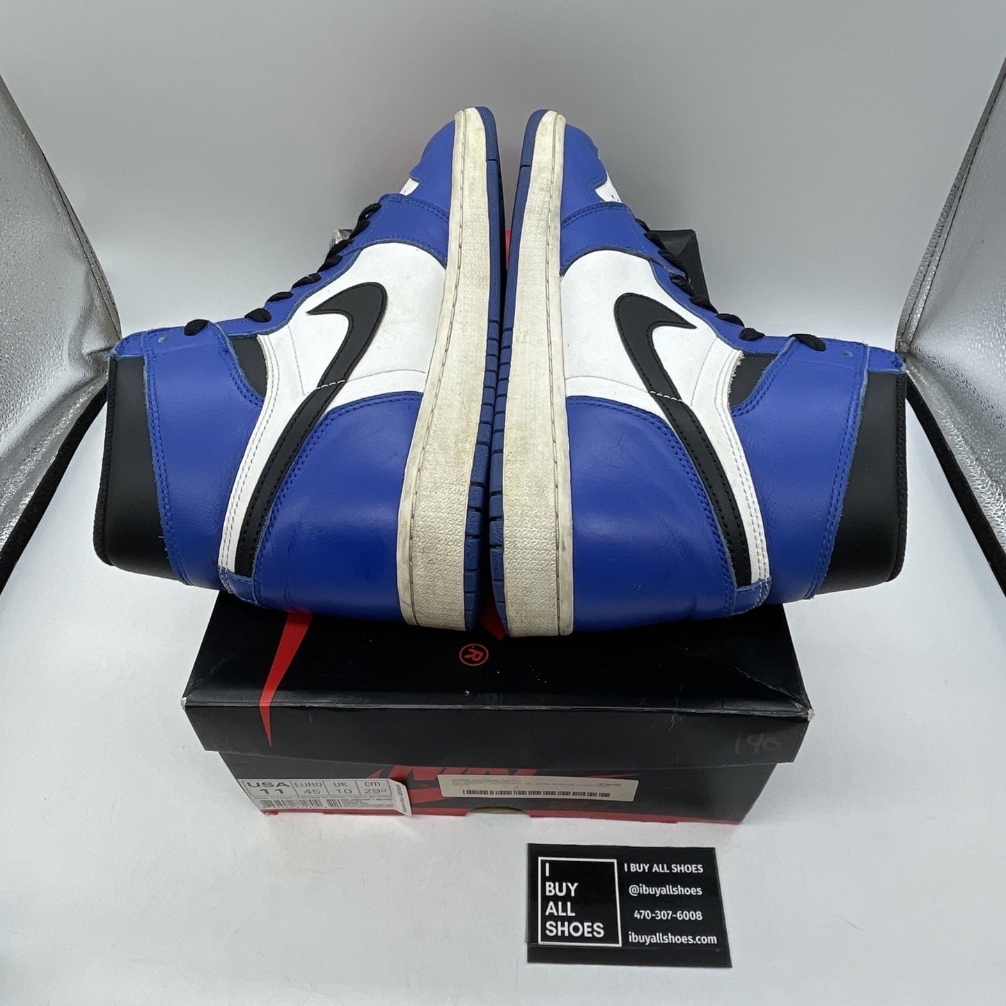 Size 11 - Jordan 1 Retro High OG Game Royal Blue White Leather (555088-403)