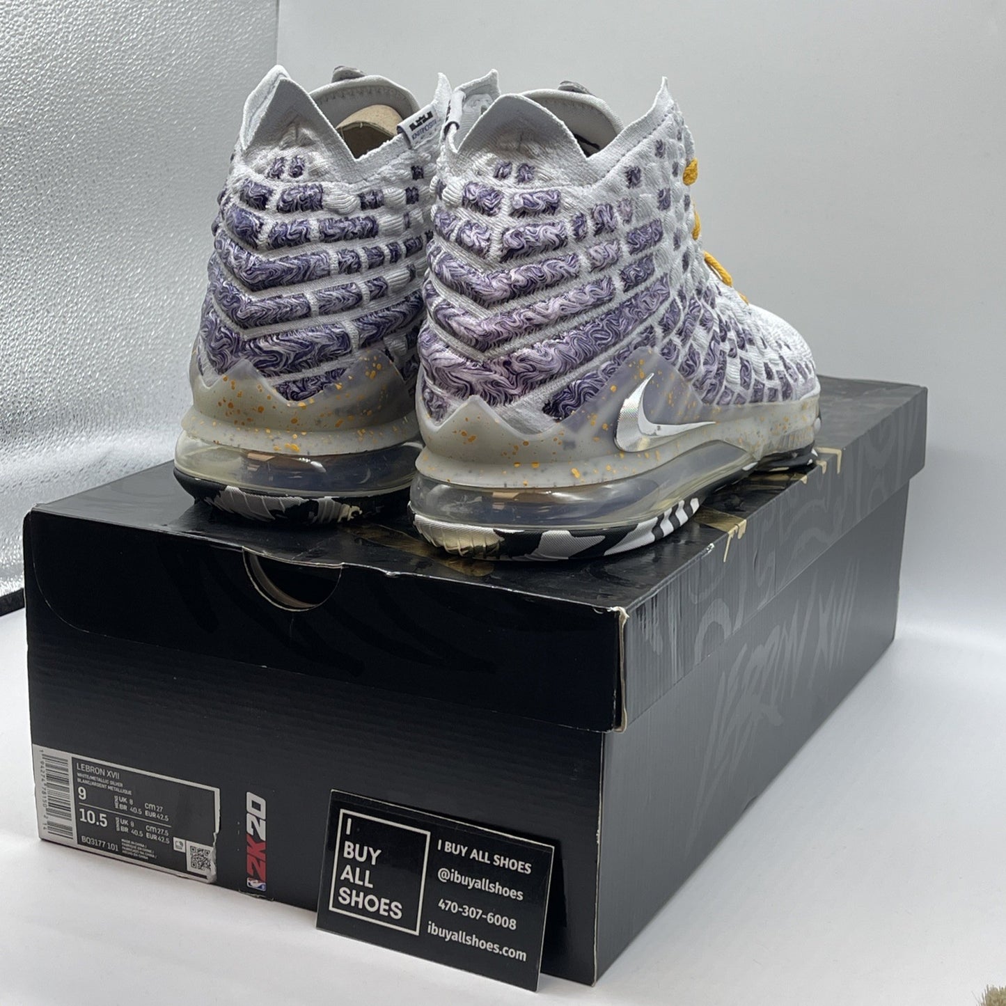 Size 9 - Nike NBA 2K20 x LeBron 17 Gamer Exclusive Bron 2K Playoffs (BQ3177-101)
