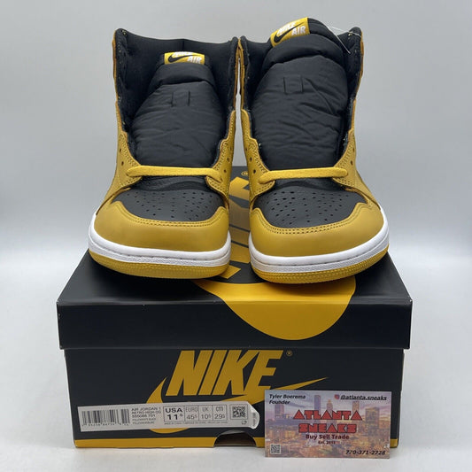 Size 11.5 - Jordan 1 Retro OG High Pollen Yellow White Leather (555088-701)