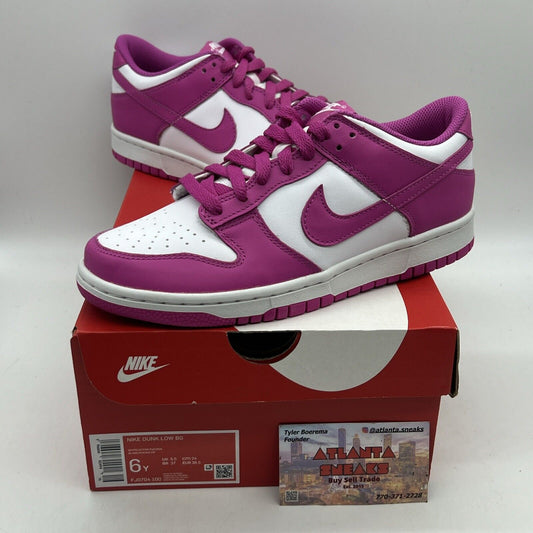 DS NikeDunk Low BG Active Fuschia GS 6Y (FJ0704 100) Brand New Og All