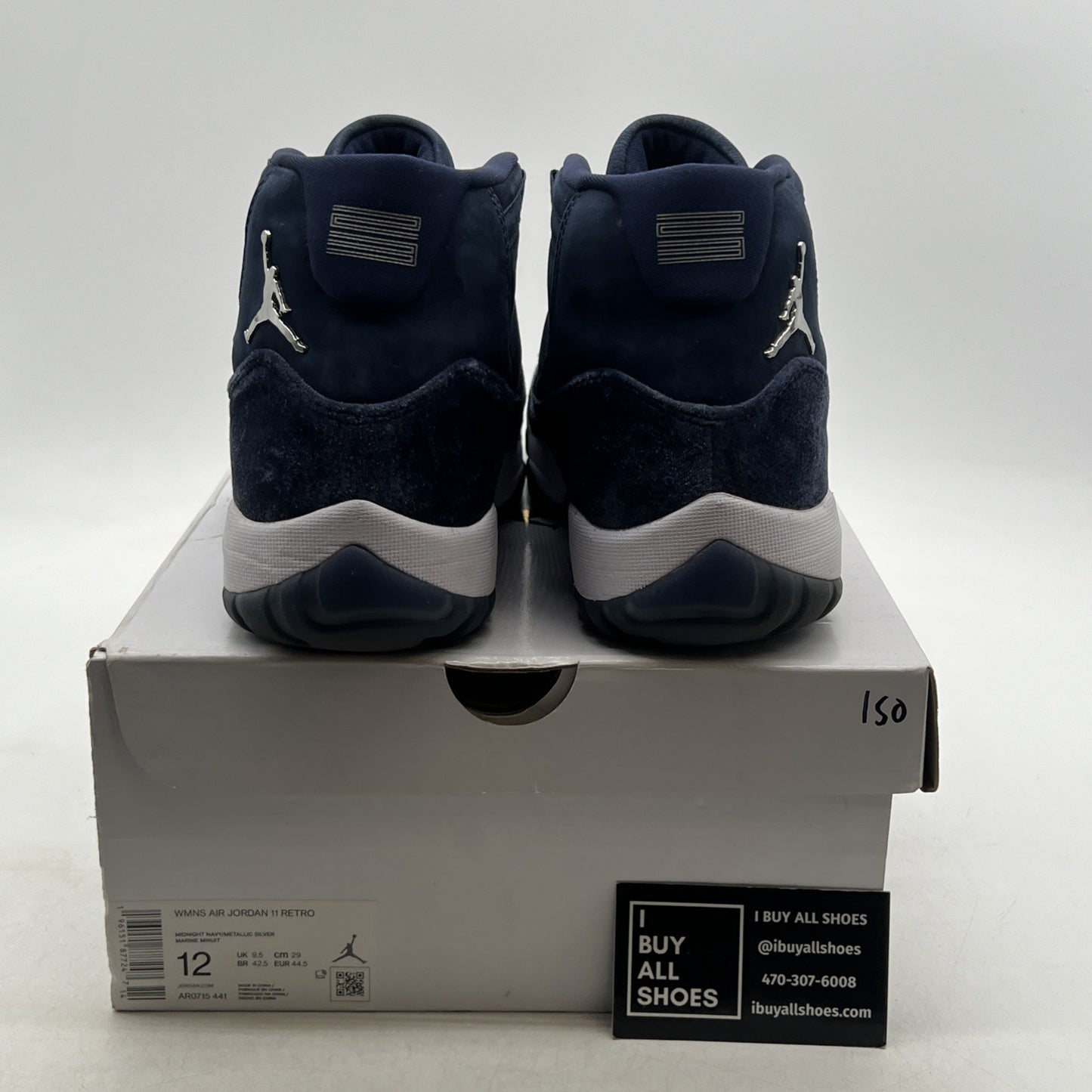Size 12 - Air Jordan 11 Midnight Navy Velvet 2022 (AR0715-441)