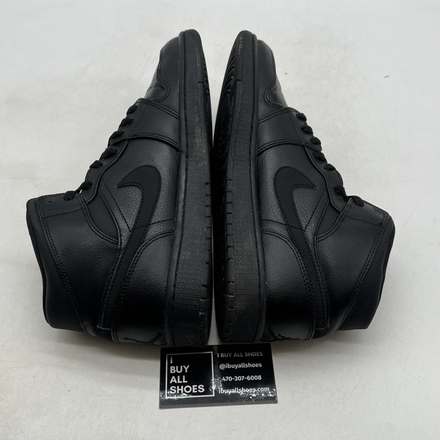 Size 9.5 - Air Jordan 1 Mid Black (554724-030)