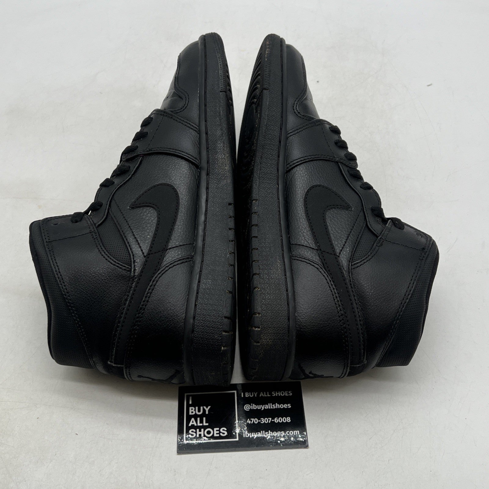 Size 9.5 - Air Jordan 1 Mid Black (554724-030)