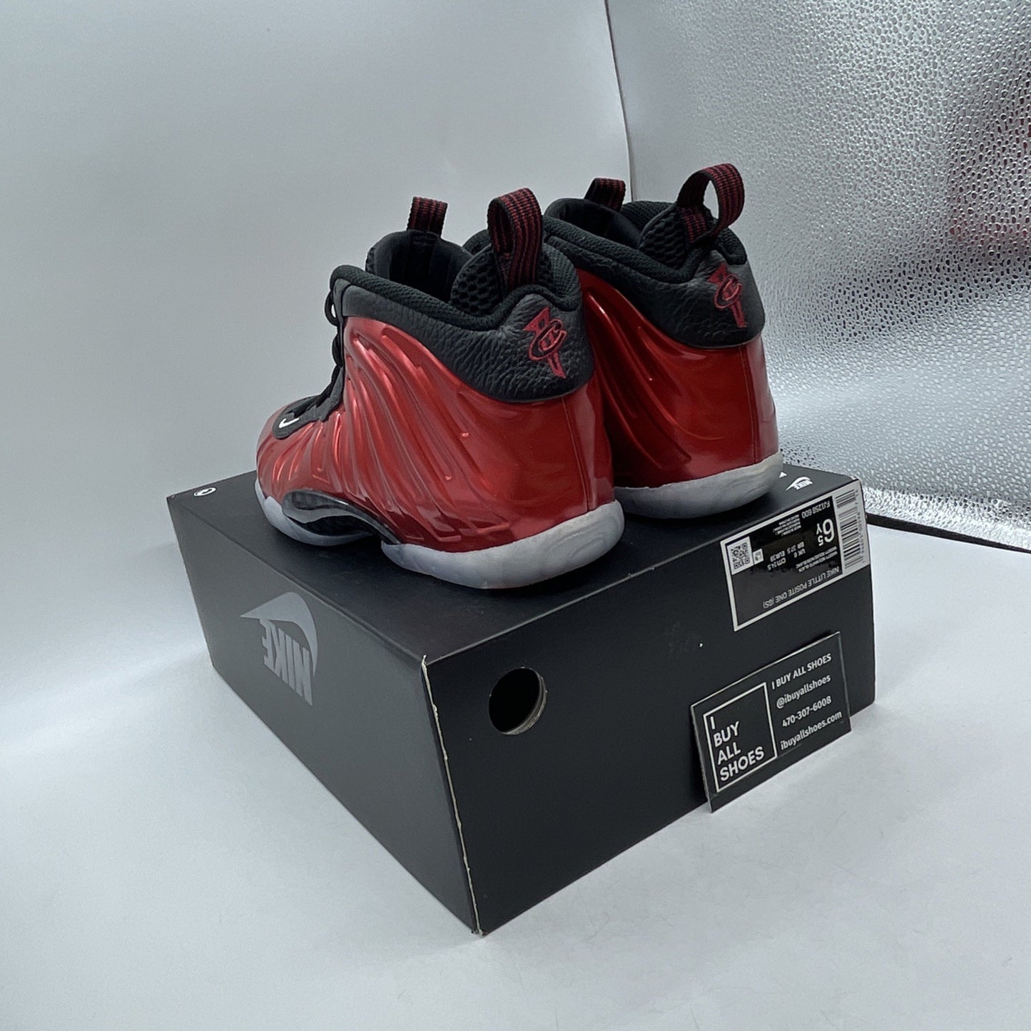 Size 6.5 (GS) - Nike Little Posite One 2023 Mid Metallic Red (FJ1258-600)