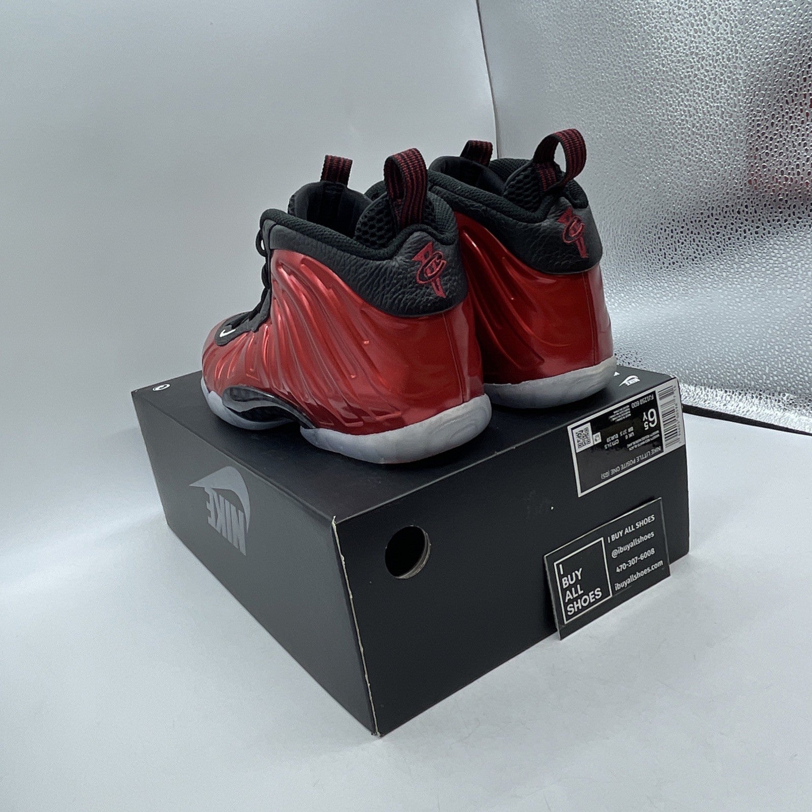 Size 6.5 (GS) - Nike Little Posite One 2023 Mid Metallic Red (FJ1258-600)