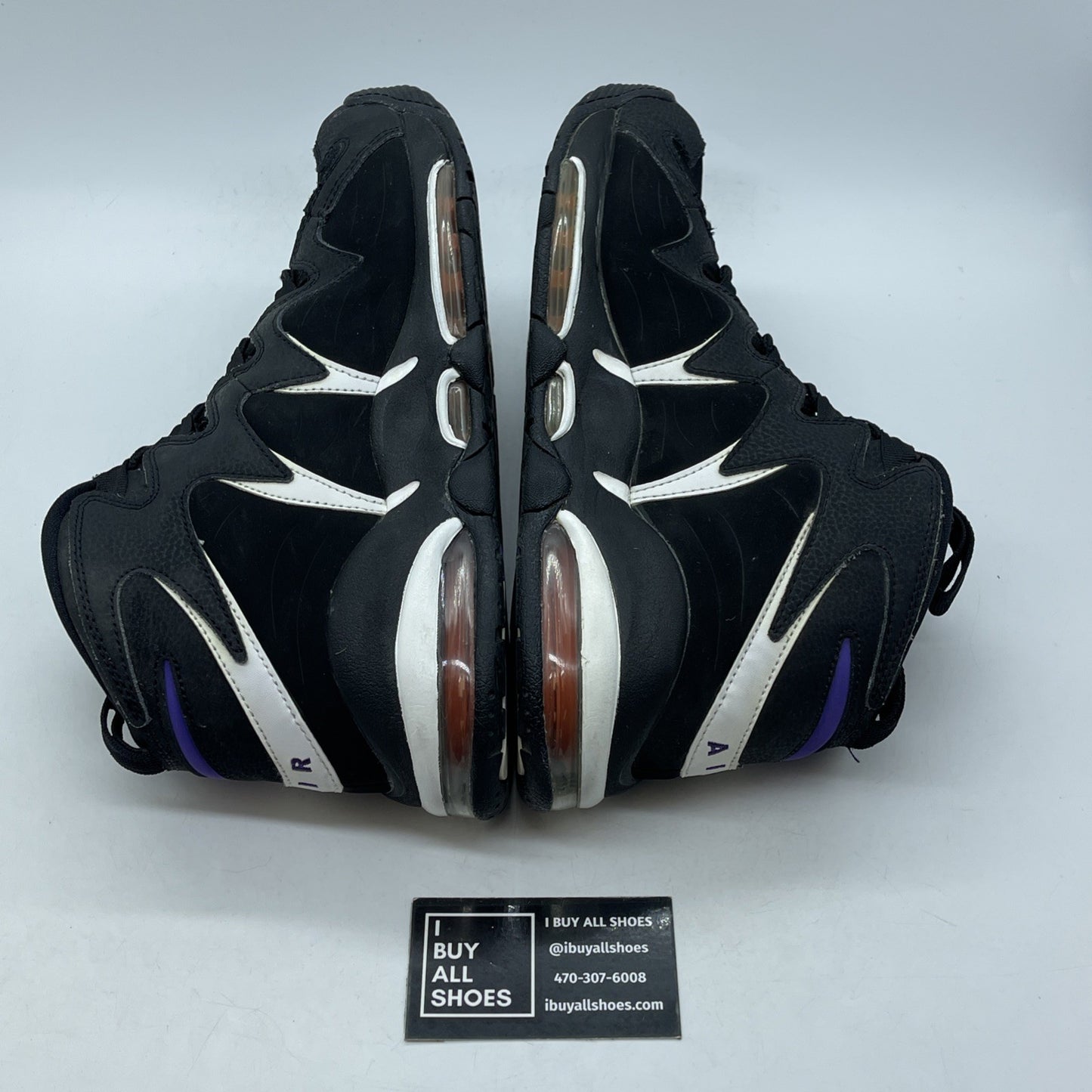 Size 10.5 - Nike Air Max CB34 Suns Black White Suede Leather (414243-002)
