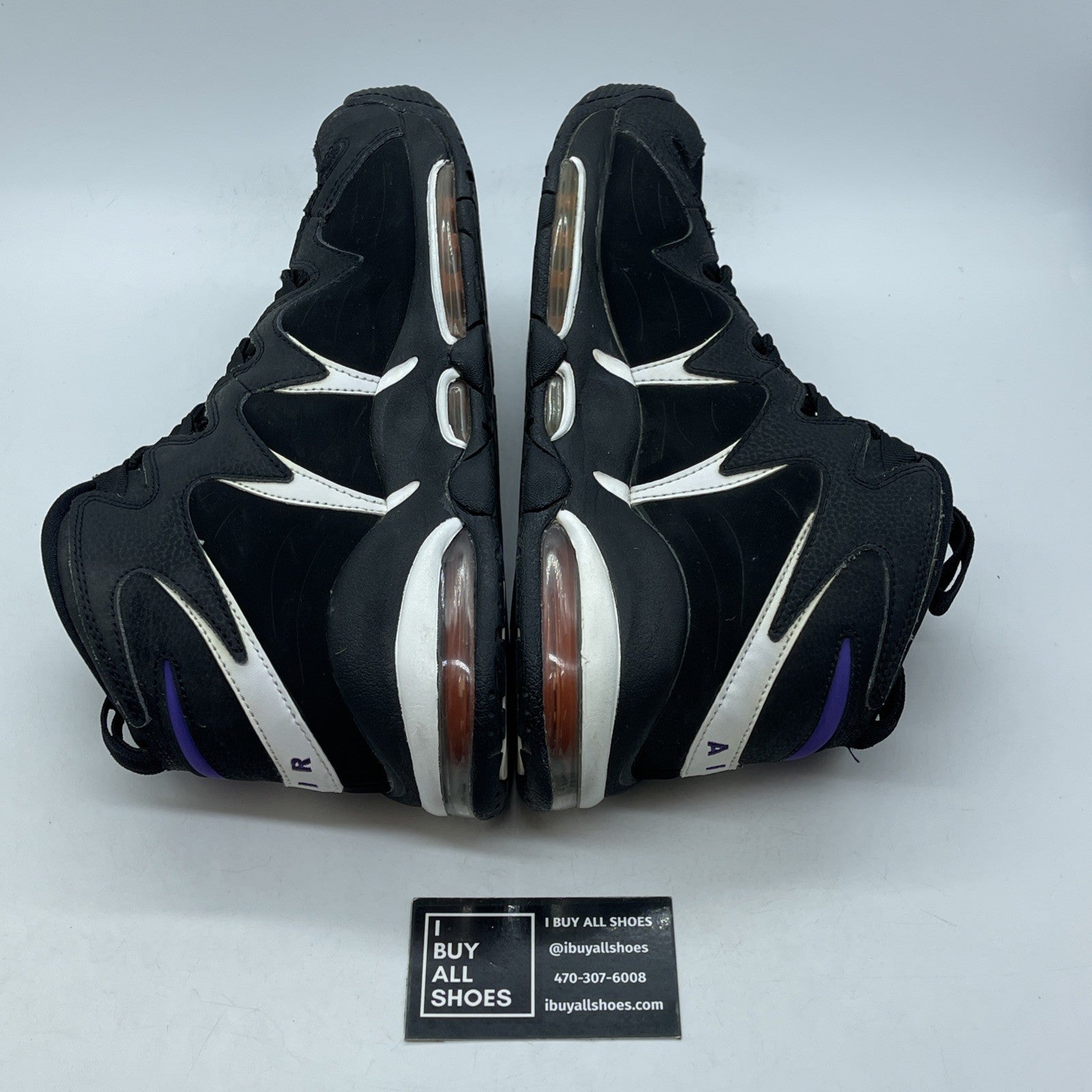 Size 10.5 - Nike Air Max CB34 Suns Black White Suede Leather (414243-002)