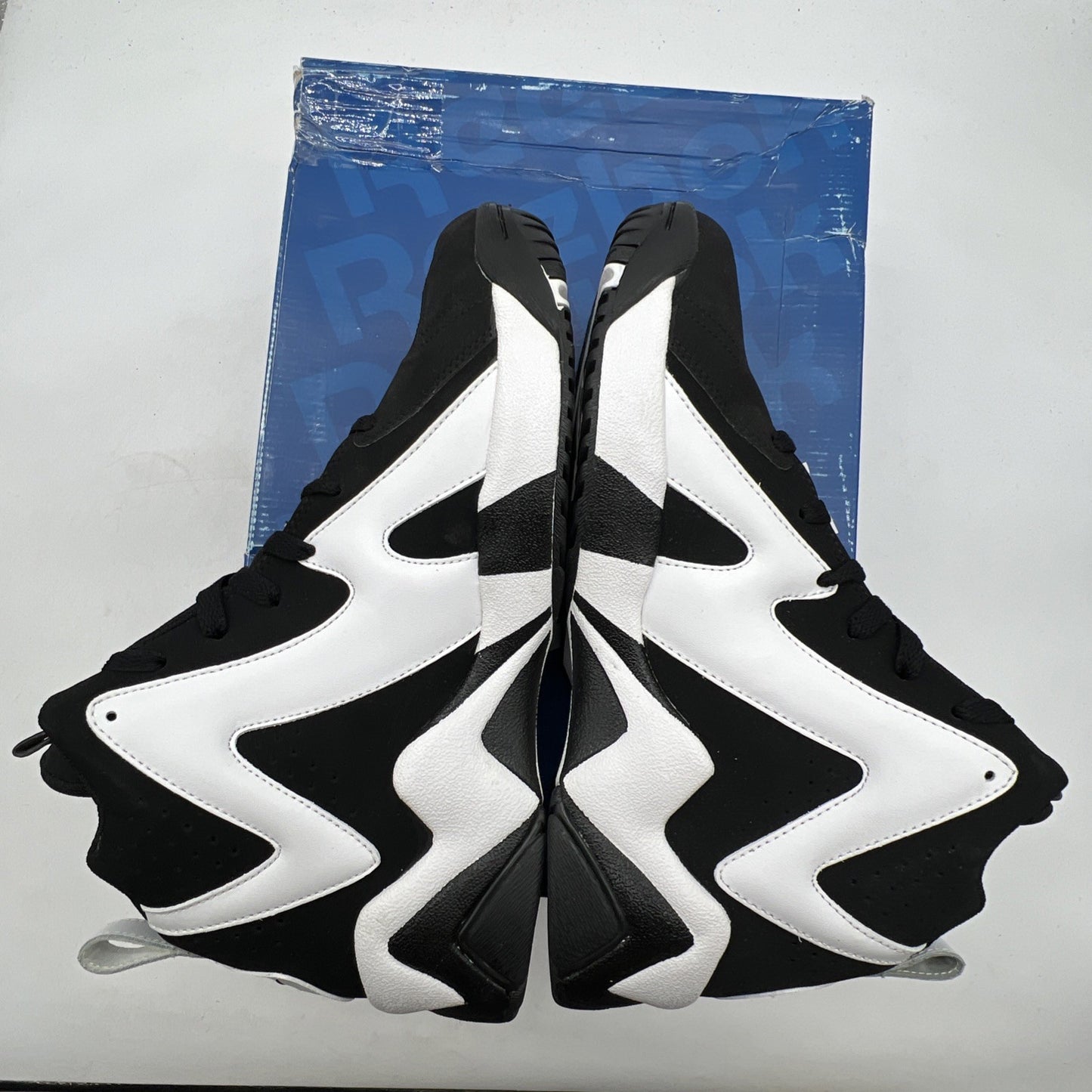 Size 10.5 - Reebok Kamikaze 2 Retro 2013 Black White (V44405)