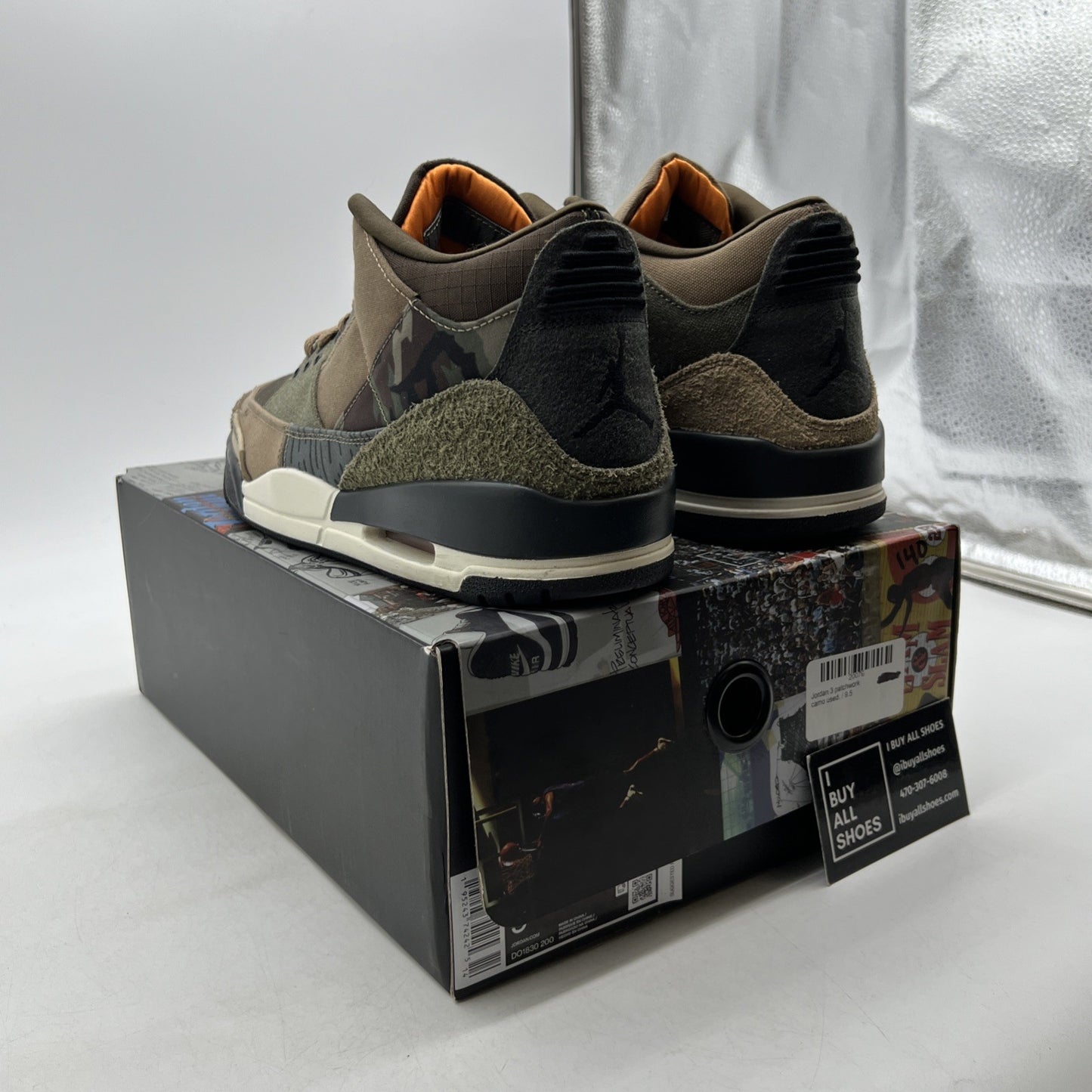 Size 9.5 - Air Jordan 3 Retro Patchwork 2021 (DO1830-200)